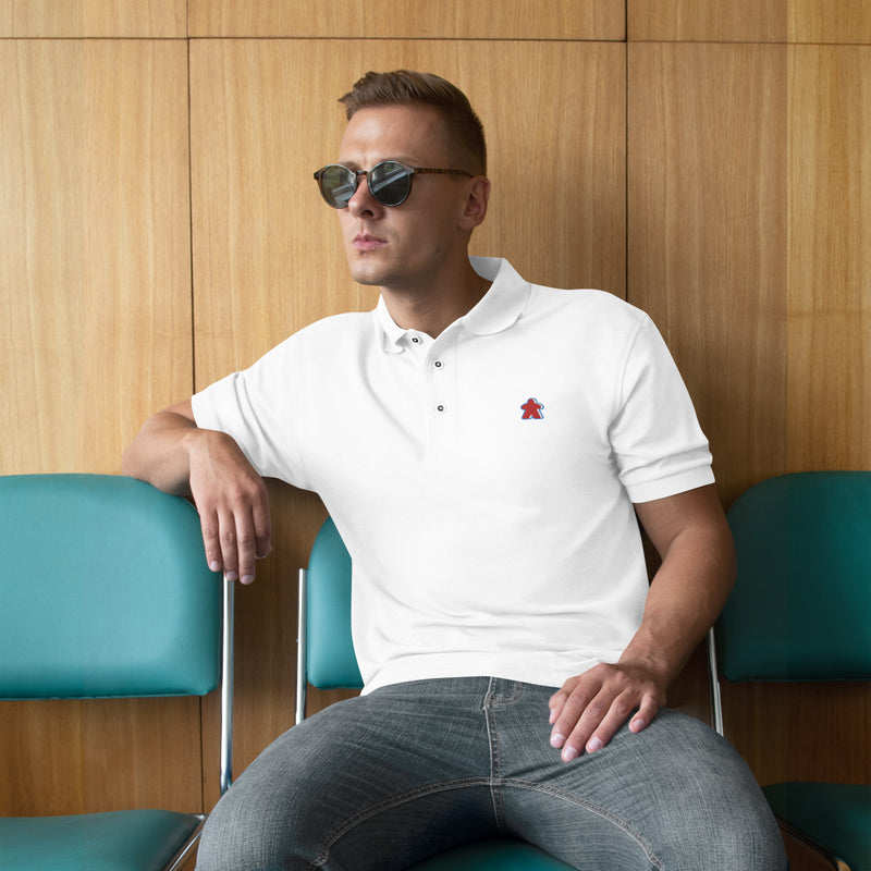 Meeple Embroidered Polo | Rollacrit