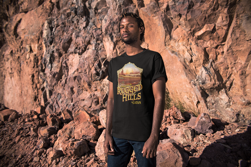 Greetings from Catan: Rugged Hills T-Shirt | Rollacrit