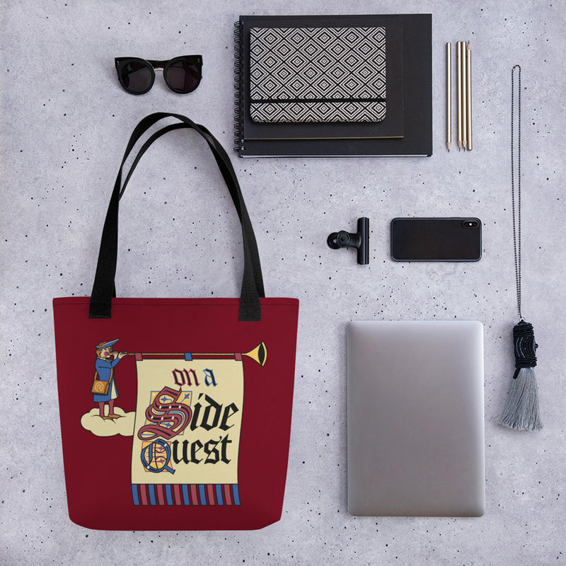 On a Side Quest Tote Bag | Rollacrit