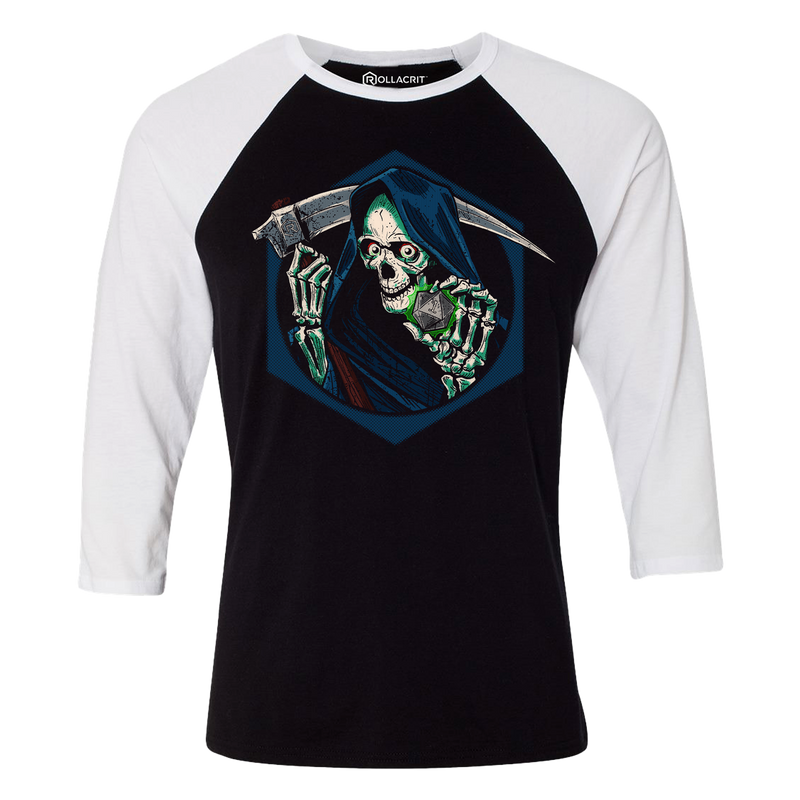 Grim Roller 3/4 Sleeve Raglan Shirt | Rollacrit