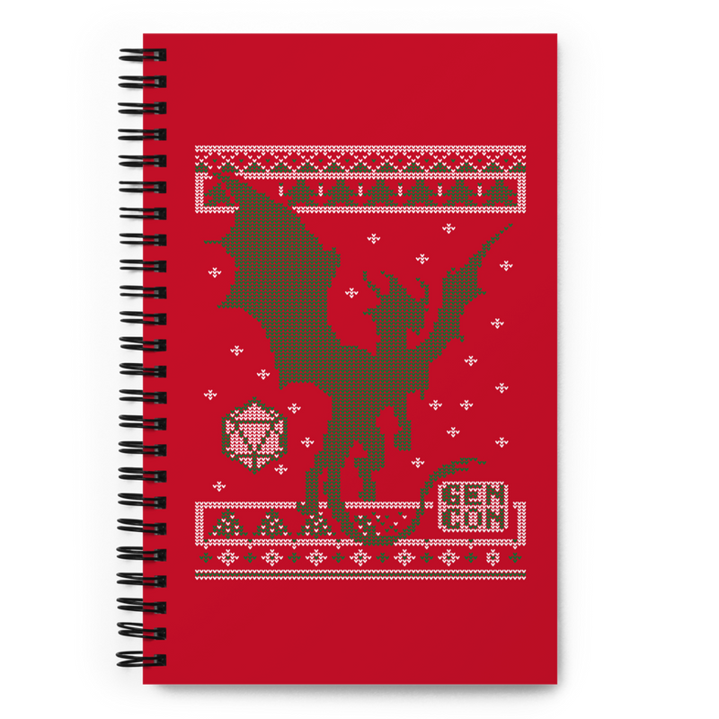 Gen Con Holiday Spiral Notebook