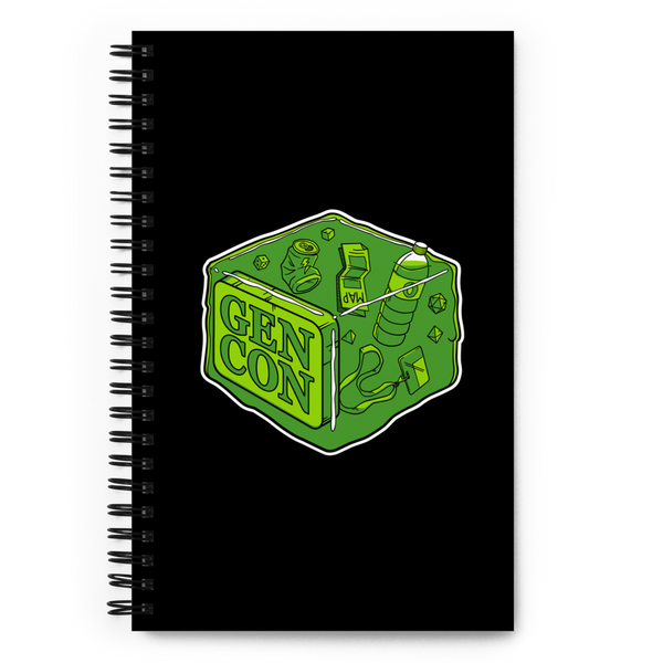 Gen Con Gelatinous Cube Spiral Notebook | Rollacrit