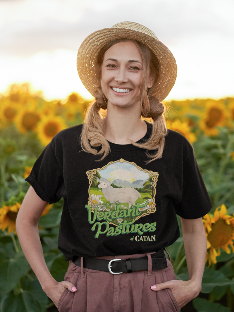 Greetings from Catan: Verdant Pastures T-Shirt | Rollacrit