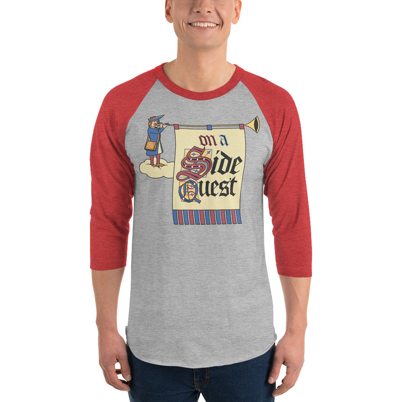 On a Side Quest 3/4 Sleeve Raglan Shirt | Rollacrit
