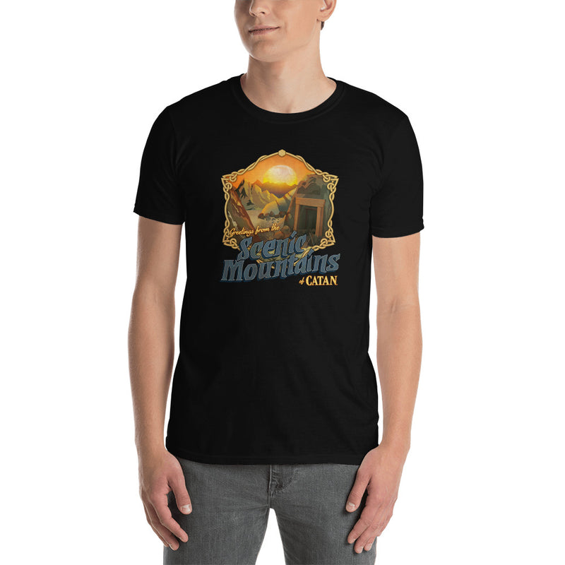 Greetings from Catan: Scenic Mountains T-Shirt | Rollacrit