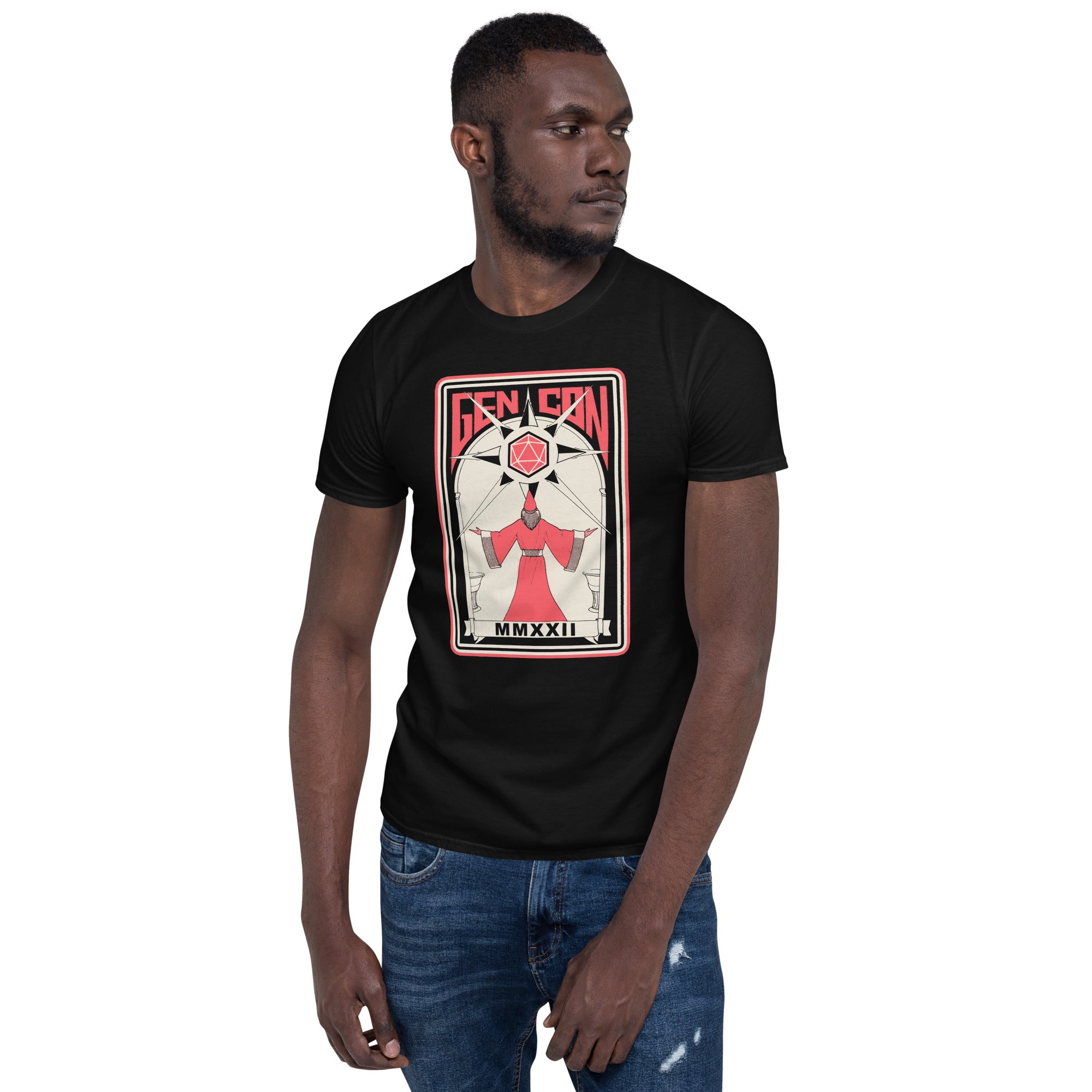 Gen Con 2022 Retro Wizard T-Shirt | Rollacrit