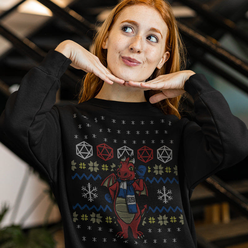 Gen Con Genevieve Holiday Sweatshirt | Rollacrit