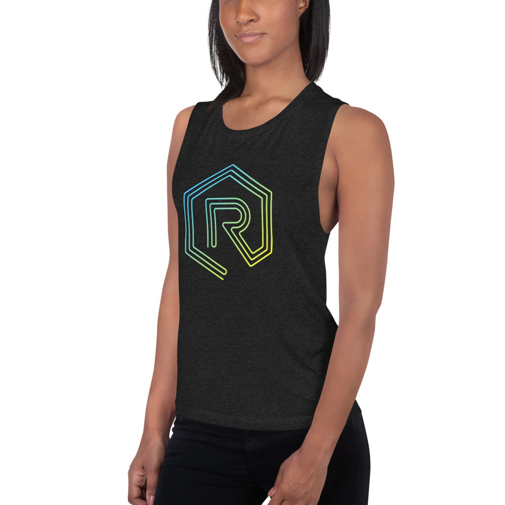 Neon Sign Rollacrit Logo Muscle Tank | Rollacrit