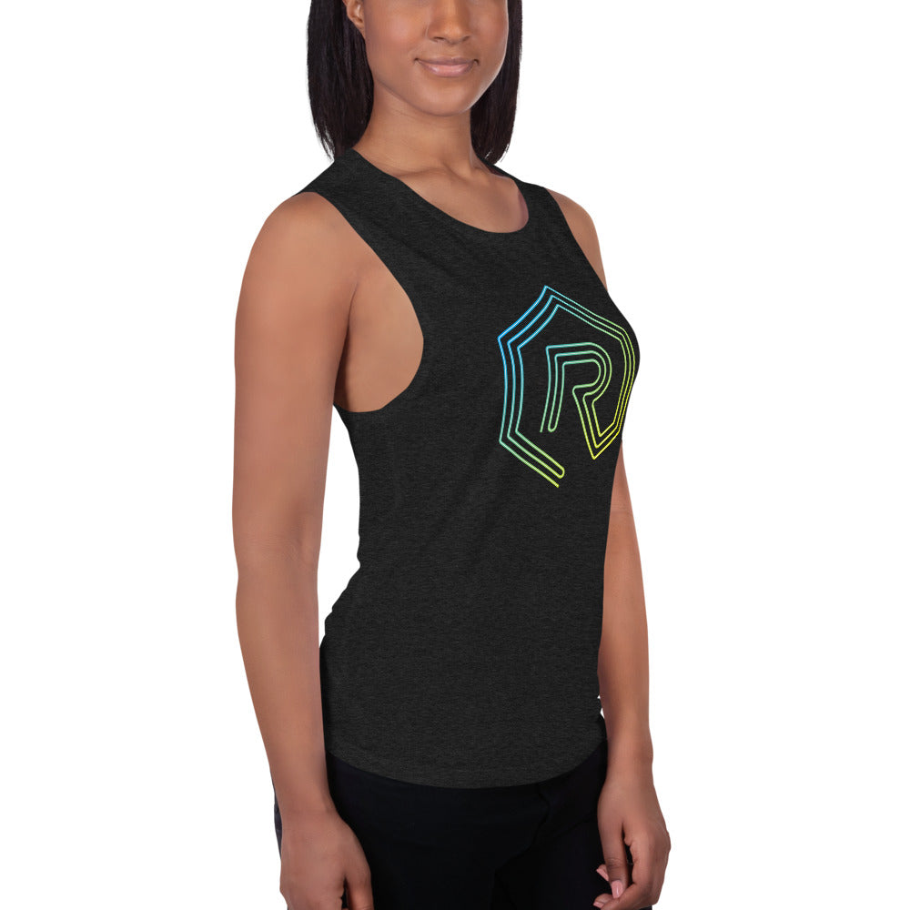 Neon Sign Rollacrit Logo Muscle Tank | Rollacrit