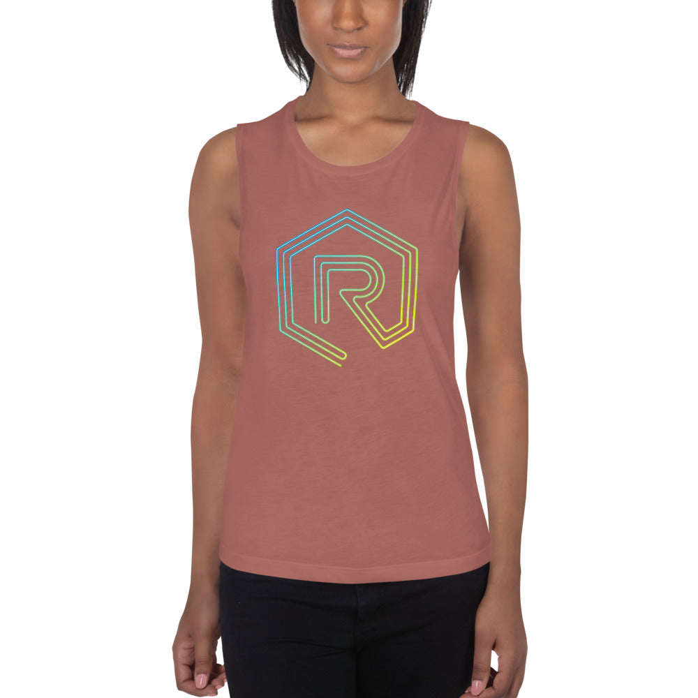 Neon Sign Rollacrit Logo Muscle Tank | Rollacrit