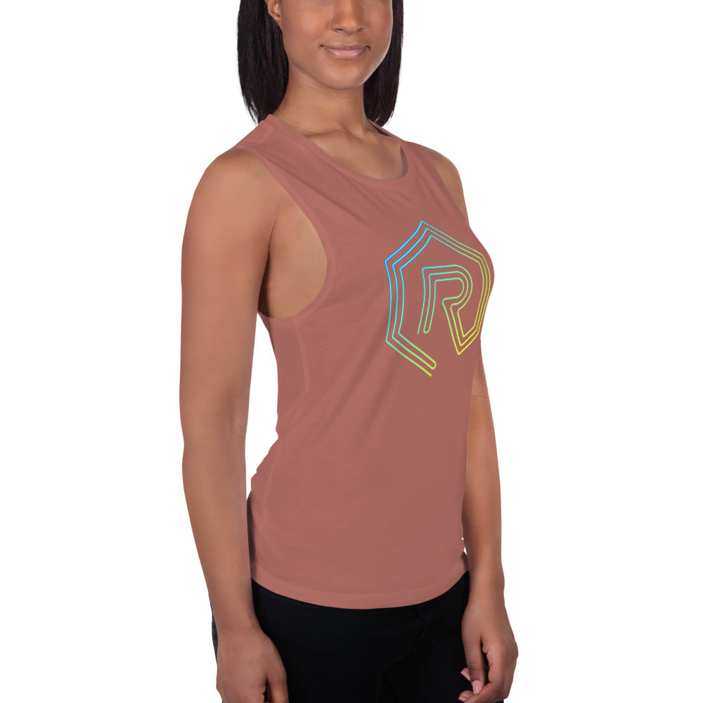 Neon Sign Rollacrit Logo Muscle Tank | Rollacrit