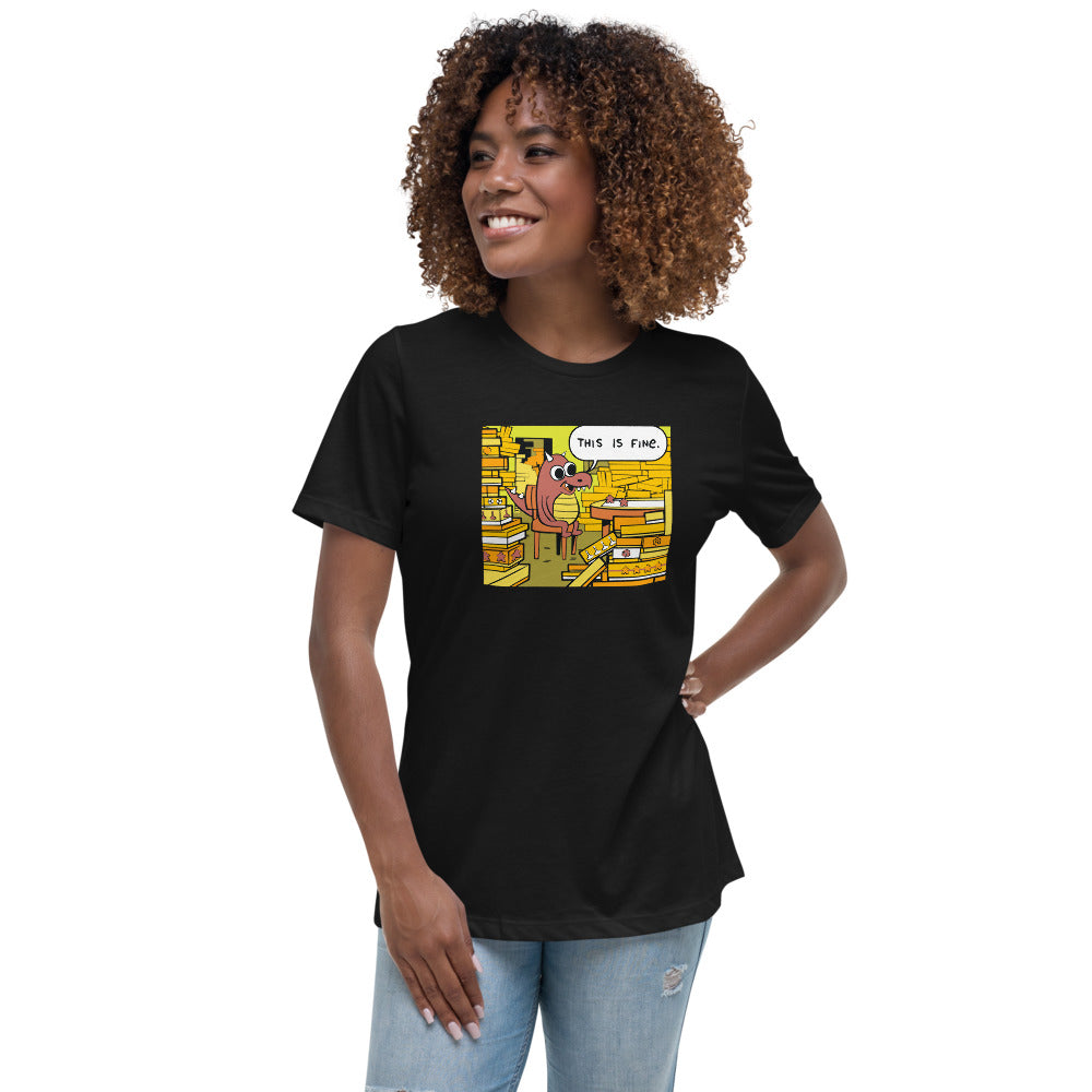 This Is Fine Dragon Hoard Femme T-Shirt | Rollacrit