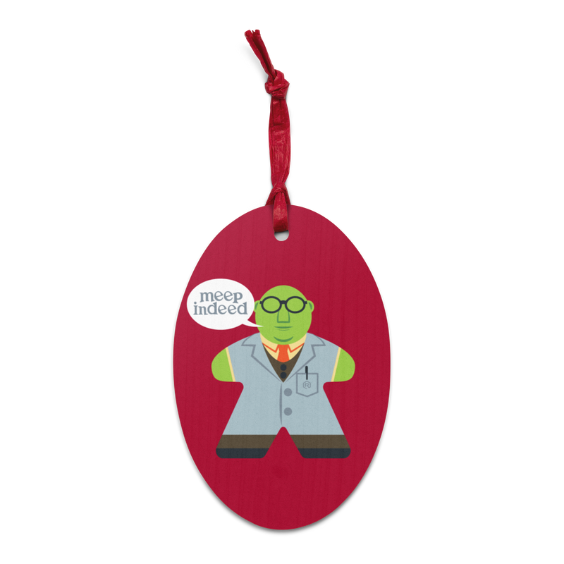 Mupple Meeple Indeed Wooden Ornament Magnet | Rollacrit