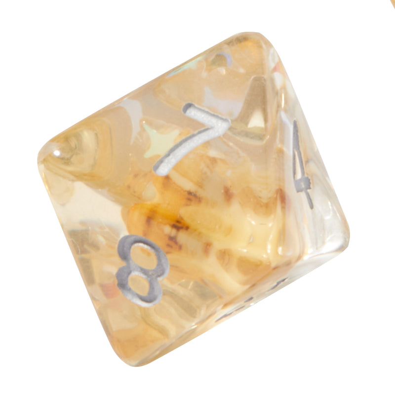 Yellow Conch Shell Resin 7pc Dice Set | Rollacrit